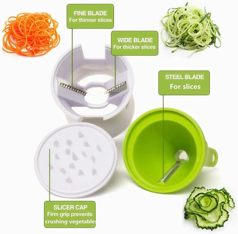 UpTuoLi Vegetable Spiralizer, Zucchini Noodle Maker, Spiralizer Noodle Maker, Zucchini Spiraler, Spiral Vegetable