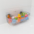 COLINCH Bathtub Toy Storage Clear Bath Toy Holder with Drainage Holes, Wall-Mounted No-Drill