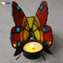 Tiffany Candle Holders Stained Glass Butterfly Table Centerpieces Tealight Holder Night Light Wedding Mother Girl