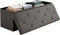 ZEUKMXOO 30 inch Storage Ottoman Bench, 30 inch Folding Storage Bench Ottoman, for