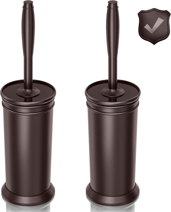 UPTRONIC Toilet Brush, Aluminum Alloy Toilet Brush and Holder Set with Long