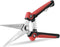 WYF Pruning Scissors, Professional Garden Shears, Sharp Stainless Steel Blades, Hand Pruner for Harvesting, 8.1IN (Red)