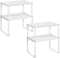 SONGMICS Cabinet Organizer Shelf, Set of 4 Kitchen Counter Shelves, Kitchen Storage,