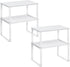 SONGMICS Cabinet Organizer Shelf, Set of 4 Kitchen Counter Shelves, Kitchen Storage,