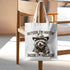 CSHVJ Funny Raccoon Tote Bag Cute Frogs Western Stuff Raccoon Frog Gifts for Women Friend Reusable Grocery Bags