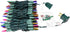 XMASHOME 19.6ft 100 Count 100 Green Wire Multicolor String Lights, Incandescent Christmas Lights, (Multicolor, Lights)