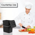 Kitchen Compost Bin for Countertop, Hanging Small Trash Can with Lid Under Sink for Kitchen Bathroom, Mountable Compost Bucket, Black by stonespace