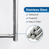 SUS304 Paper Towel Holder - Self-Adhesive or Drilling, Brushed Nickel, Wall Mounted, Stainless Steel Kitchen Roll