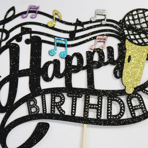Music Birthday Cake DecorationHost Music Cake Decor Karaoke Musical Theme Cake DecorationMusician Party Birthday party