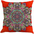 Set 4 18 18 Jartinle of Retro Red Floral Mandala Compass Medallion Bohemian Pillow Covers Boho Decor Hippie Ethnic