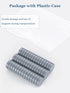 SMARTAKE 45 Pcs Small Round Refrigerator Magnets, Multi-Use Premium Neodymium Office Magnets for Home and School (Grey)