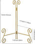 Gold 12 Inch Plate Stand, Heavy-Duty Decorative Plate Holder for Displaying Platters, Photos, Frames, Books