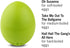 BrainStream BeepEgg Basic Egg Timer, Green - Plays Tunes, Temperature-Sensitive, Made in Germany