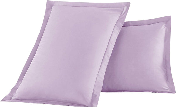 Elegant Comfort Luxury Ultra-Soft Premium Hotel Quality 2-Piece Pillow Shams, King Size Lilac
