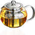 Lead-Free Thicken Glass Teapot Kettle with Removable Stainless Steel Infuser – 33oz / 950mm for Blooming and Loose Leaf