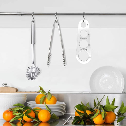 3 Pieces Stainless Steel Spaghetti Server Set, Pasta Tong, Spoon Server Fork, Kitchen Cooking Utensil Set