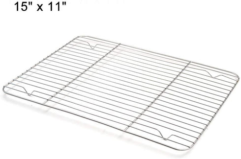 Aspire Cooling Rack 2 Pack | 9" x 7" Stainless Steel Baking Racks for Cooking, Baking, Roasting, Grilling
