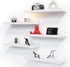 RICHER HOUSE 5 Set White Floating Shelves, Wall Mounted Shelves for Wall