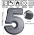 Dioycli Large Number Cake Pan For Baking 3D Silicone Number Cake Mold DIY Baking Letter Ectangle Novel Cake Tins For Birthday and Wedding Anniversary in 10 Inch Number of 5 by Dioycli