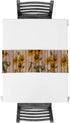 Rustic Sunflowers Table Runner - Cotton Linen - 72 Inch Dresser Scarves for Kitchen, Dining, Sofa, Home Decor