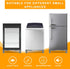 Mini Fridge Stand Adjustable Universal Base, 4 Strong Feet Washer Dryer Pedestal for Refrigerator, Grey