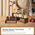 Jerbikas 3-Tier Collectibles(9.5/8.5/7.5 Wood Display Risers Versatile Food Display Risers for Party, Desktop Organizer