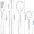 IKEA Mopsig 16 Piece Modern Silverware Cutlery Set, Flatware Set for 4 People, 18/10 Stainless Steel Mirror Polished