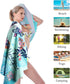 Microfiber Beach Towel, Oversized 30×60 inch Sand Free Quick Dry Lightweight Towel with Cute Starfish Design