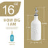 16 Oz 1 Pack(Beige, Sweejar Ceramic Olive Oil Dispenser Bottle, Oil Dispenser for Kitchen with Gravity Spout, Relief