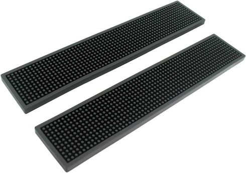 BARsics 17.5x3.5 inches Long PVC Bar Rail Mat Non-Slip Serving Spill Mat