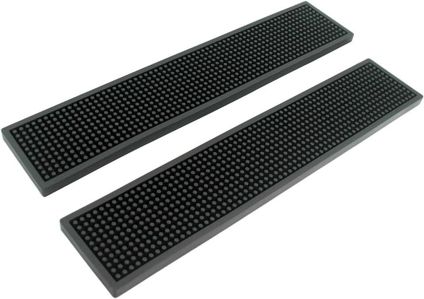BARsics 17.5x3.5 inches Long PVC Bar Rail Mat Non-Slip Serving Spill Mat