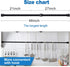 AIZESI Short Tension Curtain Rods, 4 Pcs Black, 28" to 41"