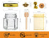 Ahhute 20 Pack 1.5oz Honey Jar, Mini Honey Jars with Dipper, Glass Honey Pot Baby Shower Favors, Party Favors & Wedding