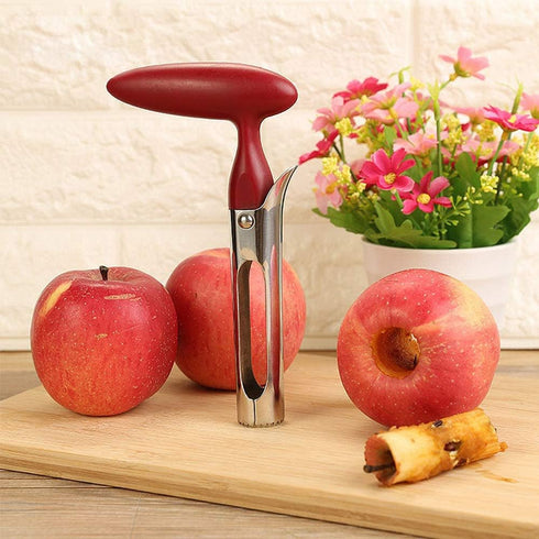 AKIRO Apple Corer, Stainless Steel Kitchen Gadget Tool for Fruit Seeder, Core Remover for Apple and Pear