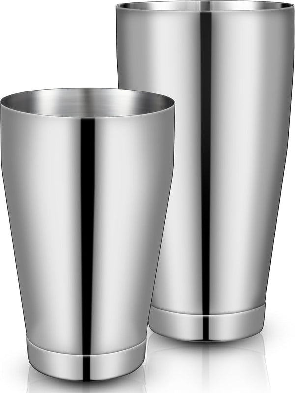 Sabary 2 Pcs Cocktail Shakers Professional Bar Shaker Boston Set Stainless Steel
