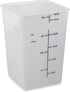 Carlisle FoodService Products Squares Square Food Storage Container, Stackable Design for Catering, 22 Quarts