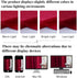 StangH Kitchen Red Scalloped Valance - 18 Inches Stylish Thermal Curtain Tiers for Dining Room/Bay Window