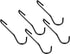 12 Pack Heavy Duty S Hooks, Black Pot Rack Holder Hanger Hooks for Hanging Kitchen Utensils, Pots, Pans, Clothes