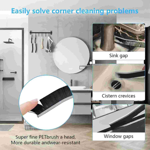 Small Crevice Cleaning Brushes Tool Kit, Disposable Toilet Brush, Deep Cleaning Brush for Stove Gap, Shower Nozzle