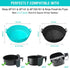 Silicone Air Fryer Liners for Ninja AF101 4QT, AF141 5QT, AF150, AF161 XL MAX 5.5QT, Most 3-5 Quart Airfryers