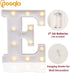 Pooqla LED Marquee Letter Lights Sign - Light Up Alphabet Letter for Home Party Wedding Decoration E