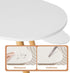 PERZOE 39.4" x19.7 x16.1 Small Coffee Table, Modern Coffee Table Small White Coffee Tables, Living Room Center