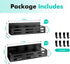 SETBAOO 4 Pack Magnetic Spice Rack for Refrigerator, Black Magnetic Shelf and Fridge Kitchen Storage Cabinet Organizers