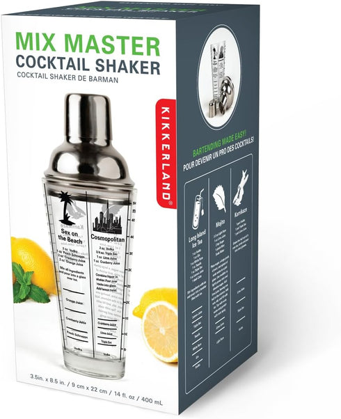 Kikkerland Mix Master Cocktail Shaker