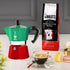 3 (4.3 Oz 130 Ml), Bialetti - Moka Express Italia Collection: Iconic Stovetop Espresso Maker, Makes Real Italian
