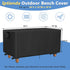 36" 36inch Black-36"L 14" 18" Outdoor Bench Cover for AquaTeak Spa Teak Shower Bench, Waterproof Teak Bench Cover