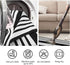 Black/White Striped Front Door Rug 2'X4.3', Cotton Hand Woven Indoor/Outdoor Entryway Rug, Machine Washable Kitchen Mat