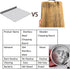 TMEEIHNSS Set (50/60/70/80cm) Large Stainless Steel Cutting Board | Non-Slip L-Shape Design | Dishwasher Safe Chopping