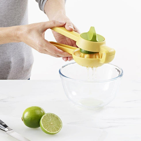 20171 Joseph Joseph JuiceMax Dual-action Citrus Press, Yellow