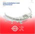 ForeverPRO WE49X20697 GE Dryer Bearing Kit - Includes Belt, Felt, Guide Slides, and Support Slides